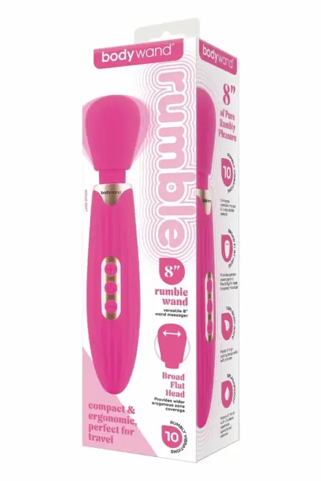 Bodywand Rumble Wand – массажёр-вибратор (wand) – ярко-розовый – 20,3 см