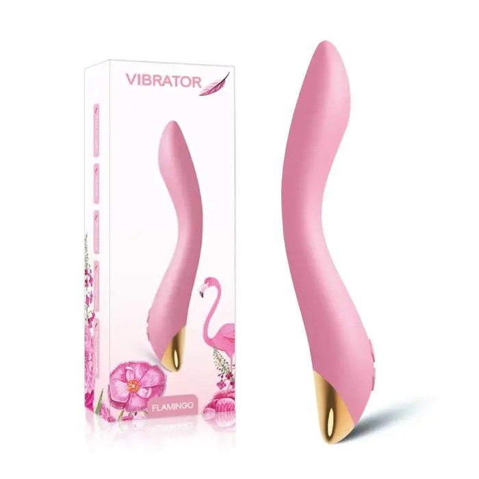 Flamingo вибратор для точки G и клиторальный стимулятор – 22.2 cm (8.7″) – светло-розовый
