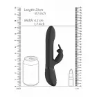 Amoris stimulējošu pērlīšu truša vibrators – 23 cm (9″) – melns — Foto 8