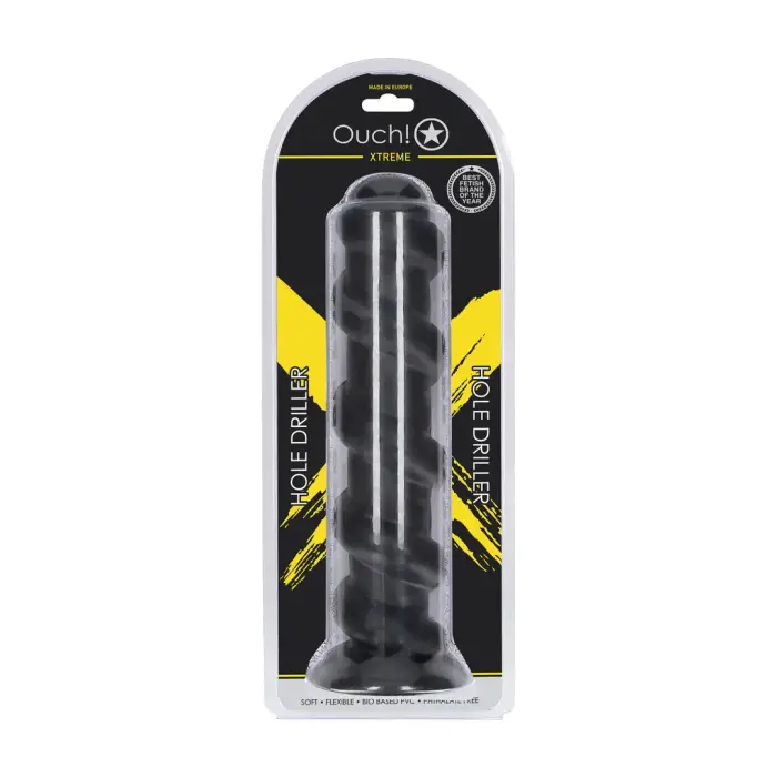 Hole Driller Anal Plug with Suction Cup – 31.5 cm (12.4″) – Black