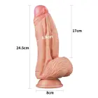 LoveToy Nature Cock – king size dual-layer silicone realistic dildo – 25.4 cm — Photo 2