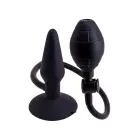 Piepūšams anālais spraudnis – 12.7 cm (5″) – Melns — Foto 1