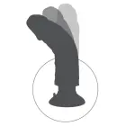 KC 7 Realistic Bendable Vibrator with Suction Cup – 21 cm (8.3″) – Skin — Photo 7