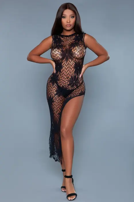 Be Wicked All Night Long tinklinis bodis – juodas – One size