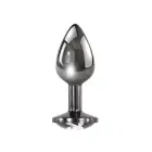 Playboy Pleasure Tux mazs alumīnija anālais spraudnis – S – 7.4 cm – sudraba — Foto 1