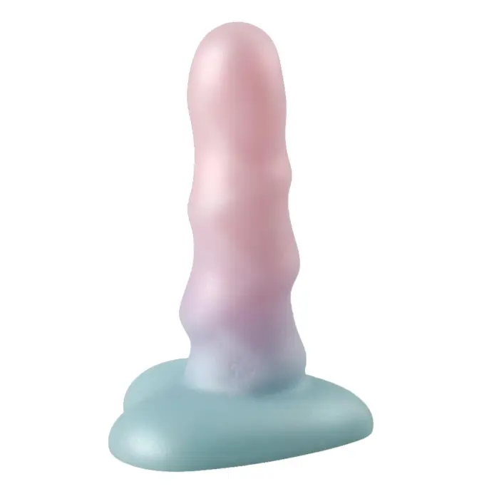 Unicorn Mini Light dildo – 15 cm (6″) – Daudzkrāsains Foto 3