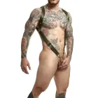 DNGEON Straight Back Harness ķermeņa siksnu josta – zaļa – One size — Foto 5