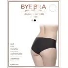 Bye Bra Invisible Hipster 2-Pack begiunės kelnaitės – kūno ir juodos – L — Nuotrauka 7