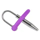 PPlug with a silicone glans ring and urethral dilator – Purple — Photo 4
