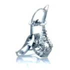 Dolphin Vibro Cock Ring – Clear — Photo 6