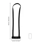 Polsterēta potīšu cilpa ar regulējamām siksnām – melna Foto 7