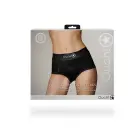 Vibrējoša strap-on biksīšu uzkabe – XS/S – melna — Foto 2