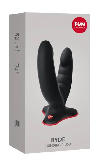 Fun Factory Ryde гибкий двусторонний дилдо – 12.3 см (4.8″) – черный
