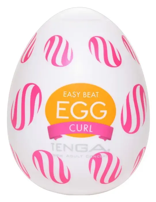 Tenga Egg Curl Single – текстурированный мастурбатор – 7 cm