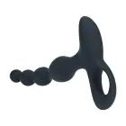 LEVELZ Beaded Vibrating Silicone Anal Device with Remote – Black — Photo 4