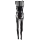 Cottelli Collection Wetlook Jumpsuit – Black – L — Photo 7