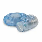EasyToys Vibrating Intimate Ring with Studded Stimulator, Stretchable, Clear — Photo 2