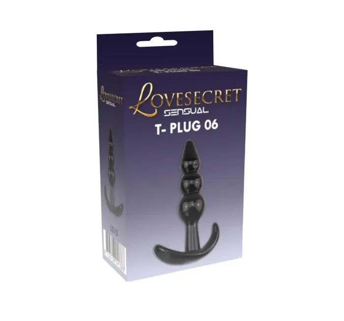 Lovesecret Sensual T-Plug 06 – 9.3 cm – Juodas Photo