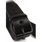 AVANZA Signature Faux Leather Collar & Short Leash – Black — Photo 3