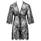Cottelli Lingerie – lühike pitskimono stringidega – must – 2XL/3XL — Foto 5
