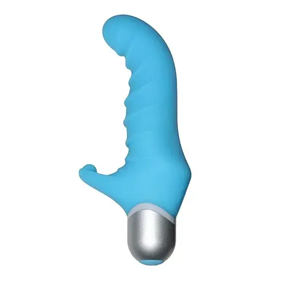 FeelzToys Fonzie dubultais vibrators – 16 cm (6.3″) – violets