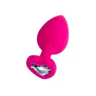 Deimantinės širdies analinis kištukas – S – Raudonas Photo