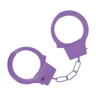 Classic Metal Handcuffs – Purple — Photo 3