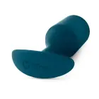 b-Vibe Snug Plug 6 – anālais spraudnis ar atsvaru, silikons – tumši zils – 16 × 5,5 cm — Foto 3
