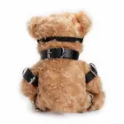 CRUSHIOUS Crushito bondage pliušinis meškiukas, juodas, 31 cm — Nuotrauka 3