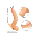 Working Stiff The Delivery Man reālistisks dildo ar piesūcekni – 20 cm (8″) – miesas krāsa — Foto 4