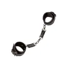 Euphoria Collection Faux Leather Handcuffs – Black — Photo 9