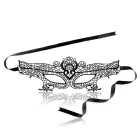 Rianne S Soiree Mask Francoise – элегантная маска для лица в венецианском стиле – чёрная — Фото 5