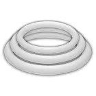 POTENZplus 3-Pack Cock Ring Set S, M, L – Clear — Photo 3