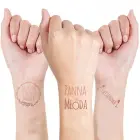 Набор временных татуировок Rose Gold для девичника – 12 шт. — Фото 2