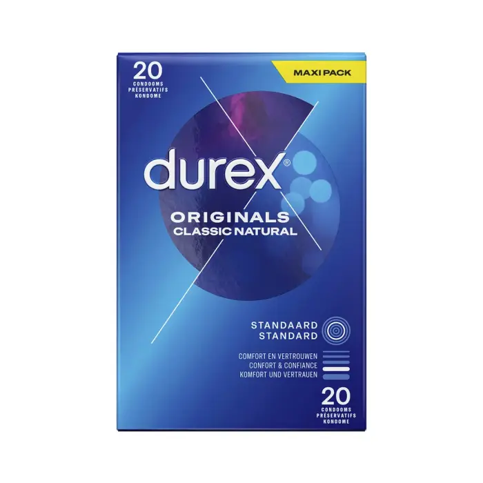 Durex Originals Classic Natural Condoms – 20 pcs