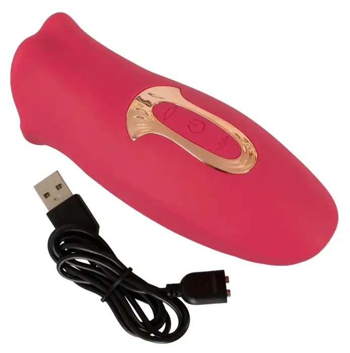 Oral Fun vibrators ar kustīgām lūpām un mēli – 13 cm (5.1″) – rozā Foto 12
