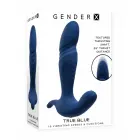 Evolved True Blue dviejų variklių vibruojantis masažuoklis – 14.7 cm – Mėlynas — Nuotrauka 9