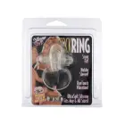 Rabbit Vibrating Cock Ring – Clear — Photo 2