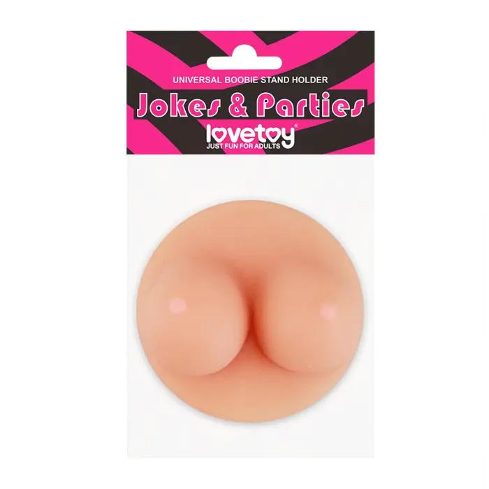 Boob-shaped universal phone / tablet stand