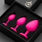 Jewellery Anal Plug Set (3-Piece) – 9.3 cm – Pink — Photo 9