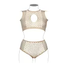 Duo Net Key-Hole Bra Set - Queen Size Photo
