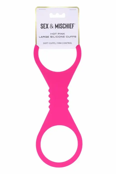 Sportsheets Large Silicone Cuffs – манжеты – силикон – ярко-розовый