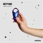Hueman Neptune Vibrating Intimate Ring with Remote Control, Waterproof – Blue — Photo 2