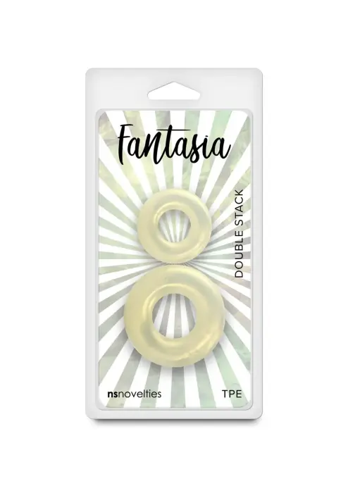 Fantasia Double Stack Cock Ring – Yellow