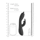 Nilo Pinpoint Besisukantis G taško triušio vibratorius – 18 cm (7″) – juodas — Nuotrauka 9