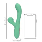 Gaisa pulsa un mēles stimulācijas truša vibrators – zils — Foto 9