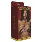 TABOOM Iconic Statement Faux Leather Harness – Red – S/M — Photo 3