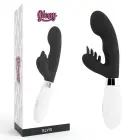 Dorcel Glossy Elvi – вибратор-кролик с двойным мотором – 10 режимов, силикон – чёрный – 12 см — Фото 1