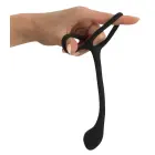 Black Velvets кольцо для члена и яиц – 22.5 cm – черный — Фото 5