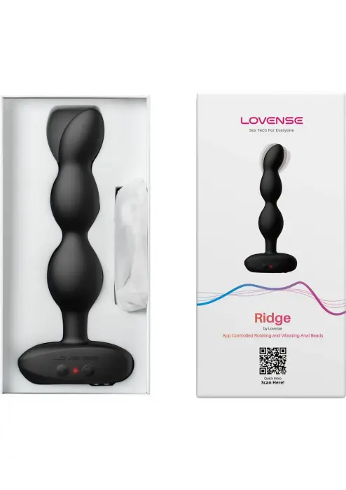 Ridge rotējošas vibrējošas anālo bumbiņu ķēde – 15 cm – Melns Foto 9